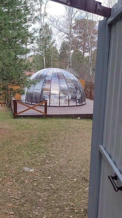Глэмпинг Гармония Купольный прозрачный дом