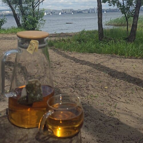 Юрта-парк на острове