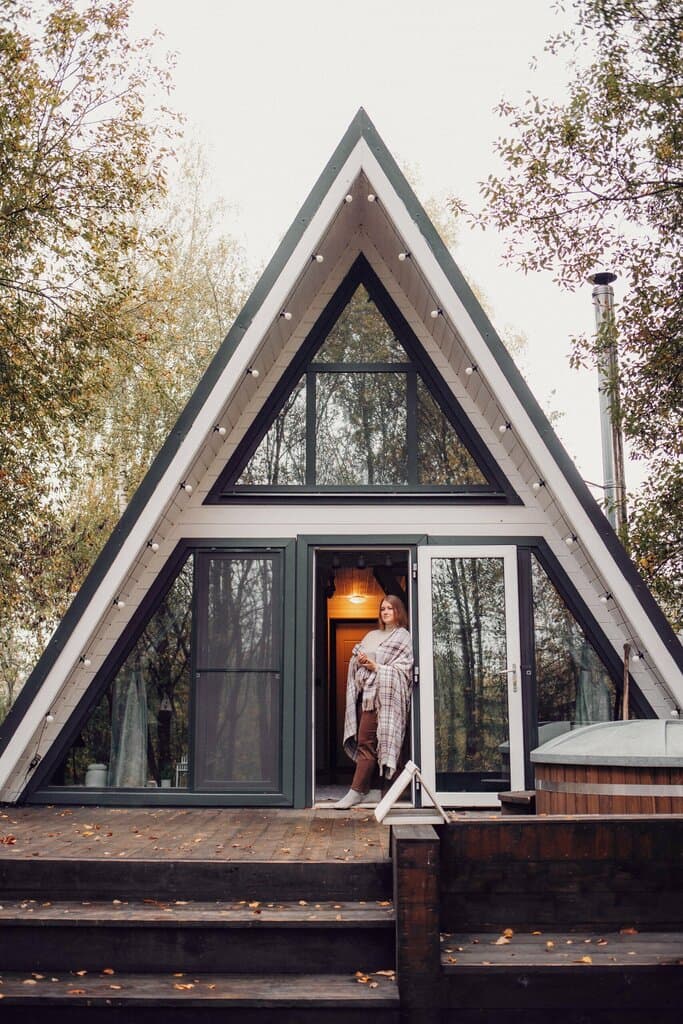 А у реки — a-frame в Московской области