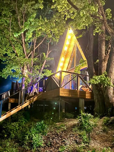 Глэмпинг Елисеевы поляны — a-frame в Краснодарском крае