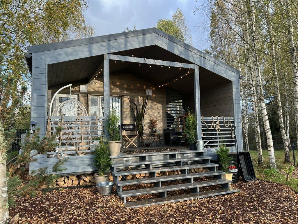 Глэмпинг Fraubu camp — a-frame в Московской области