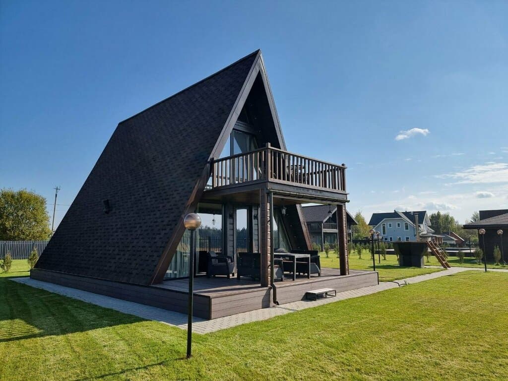 Зеленый — a-frame в Московской области