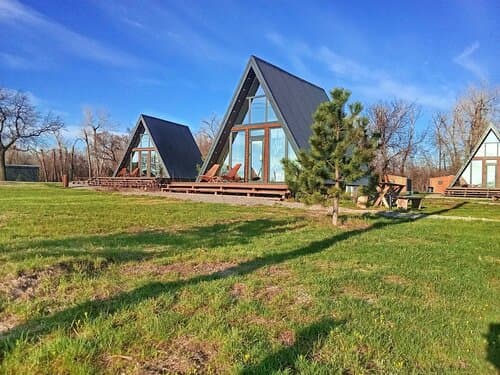 Гостиница Река и Песок — a-frame в Волгоградской области