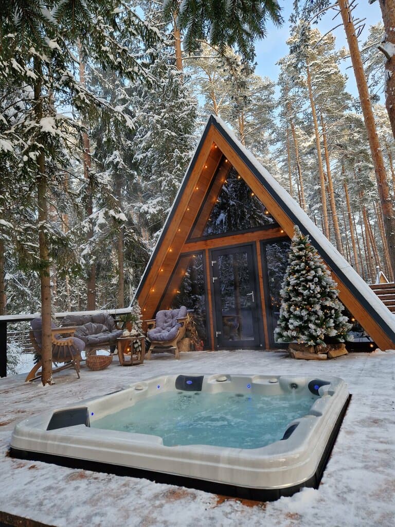 СПА Глэмп — a-frame в Тверской области