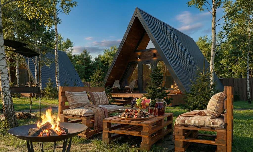 Те самые домики — a-frame в Московской области